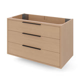 Jeffrey Alexander Gardner 37" Natural Oak Single Sink Bathroom Vanity with White Resin Top - Single-Hole Faucet Top - VKGAR36NOPRE product image 3