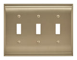 Amerock BP36502BBZ Candler 3 Toggle Golden Champagne Wall Plate