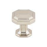 Top Knobs TK286PN Emerald 1 1/8" Diameter Round Knob Polished Nickel