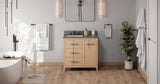Jeffrey Alexander Katara 36" Natural Oak Single Sink Bathroom Vanity with Grey Quartz Top - 8 in. Widespread Faucet Top product image 6