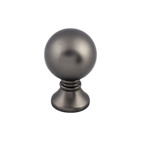 Top Knobs TK801AG Kara 1" Diameter Round Knob Ash Gray