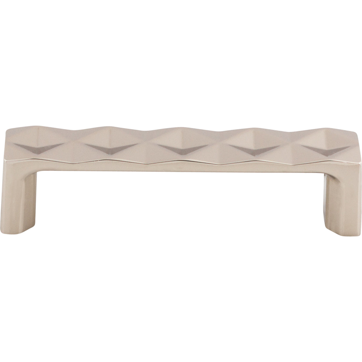 Top Knobs TK561PN Quilted 3 3/4" Center to Center Bar Pull Polished Nickel