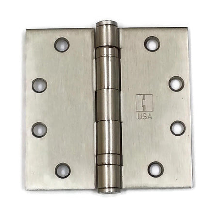 Hager BB127941215 BB12794.5 4-1/2 x 4-1/2 Inch Full Mortise Standard Weight Ball Bearing Hinge Satin Nickel