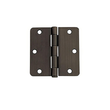 Hager RC174831210A14 RC1748-3.5 3-1/2" x 3-1/2" Full Mortise 1/4" Radius Corner Hinge Antique Bronze