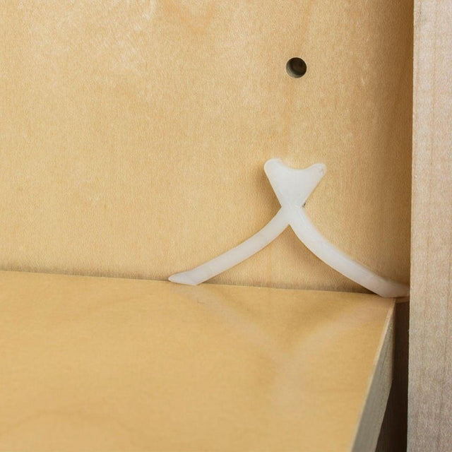 Hardware Resources 02701 Ship Pin for Holding Shelf in Place with 5 mm Pin Diameter White