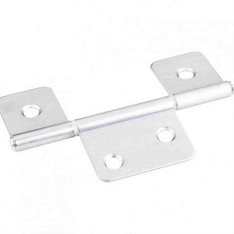 Hardware Resources 20251BC 3-1/2" Three Leaf Fixed Pin Swaged Non-Mortise Hinge Brushed Chrome