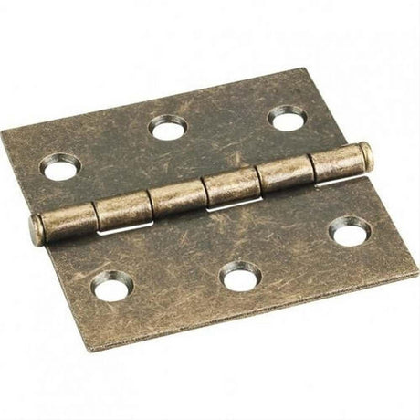 Hardware Resources 33524AB Antique Brass 2-1/2" x 2-1/2" Swaged Butt Hinge Almond