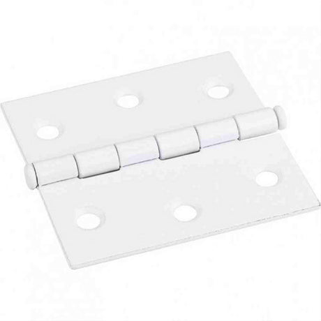 Hardware Resources 33524BWH Antique Brass 2-1/2" x 2-1/2" Swaged Butt Hinge Bright White
