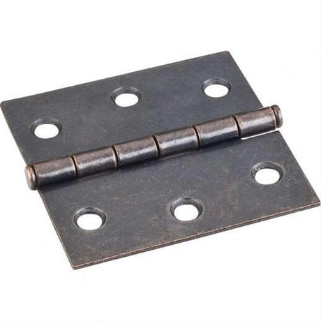 Hardware Resources 33524DACM Antique Brass 2-1/2" x 2-1/2" Swaged Butt Hinge Distressed Antique Brass