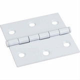 Hardware Resources 33524WH Antique Brass 2-1/2" x 2-1/2" Swaged Butt Hinge White
