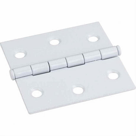 Hardware Resources 33524WH Antique Brass 2-1/2" x 2-1/2" Swaged Butt Hinge White