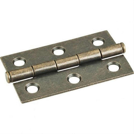 Hardware Resources 33527AB 2-1/2" x 1-1/2" Single Half Swaged Butt Hinge Brushed Antique Brass
