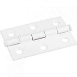 Hardware Resources 33528BWH 33528 2-1/2" x 1-11/16" Single Full Swaged Butt Hinge Bright White