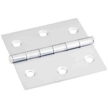 Hardware Resources 33529BC 33528 2-1/2" x 1-11/16" Single Full Swaged Butt Hinge Brushed Chrome