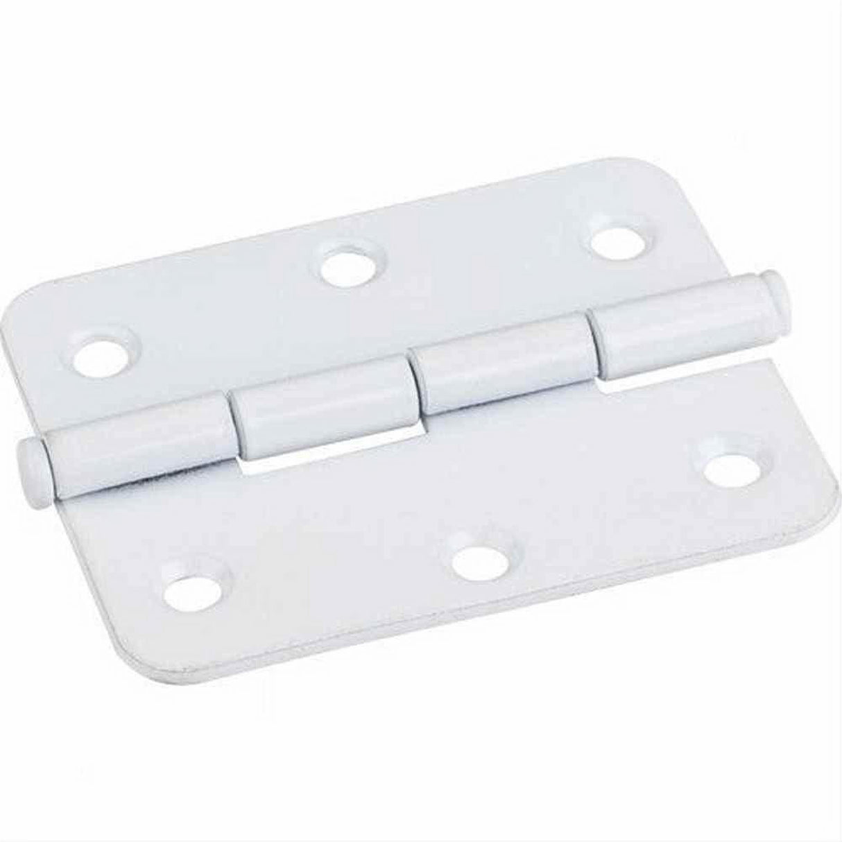 Hardware Resources 33529WH 2-1/2" x 2" Radius Butt Hinge White