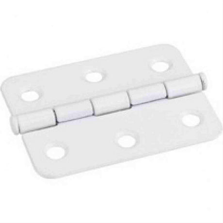 Hardware Resources 33530BWH 33530 2-1/2" x 2" Single Full Swaged Radius Corner Butt Hinge Bright White