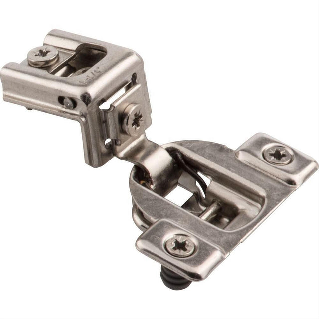 Hardware Resources 3394-2C 1-1/4" Overlay 2-Cleat Self-Close Compact Hinge Polished Nickel