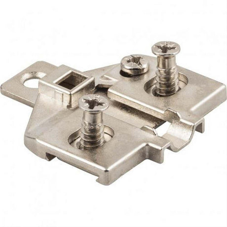 Hardware Resources 600.0P30.05 Heavy Duty Zinc Die Cast Hinge Mounting Plate with Euro Screws