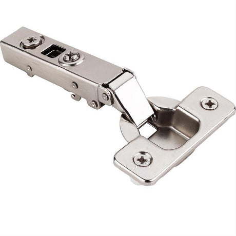Hardware Resources 700.0181.25 110 Degree 0 mm Crank Cam Adjustable Heavy Duty Soft-close Hinge with Press-in 8 mm Dowels Polished Nickel