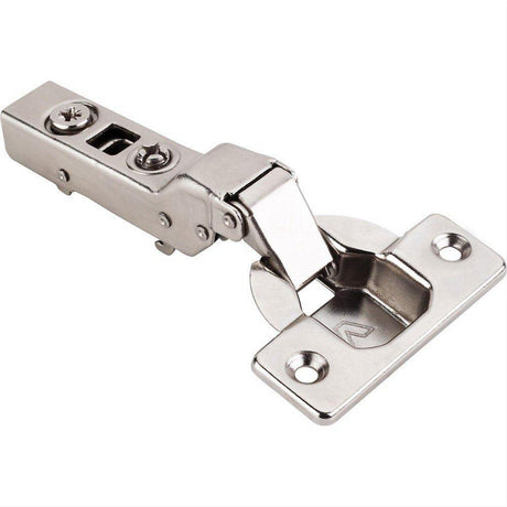 Hardware Resources 700.0536.25 110 Degree 9 mm Crank Cam Adjustable Heavy Duty Soft-close Hinge without Dowels Polished Nickel