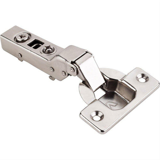 Hardware Resources 700.0536.25 110 Degree 9 mm Crank Cam Adjustable Heavy Duty Soft-close Hinge without Dowels Polished Nickel