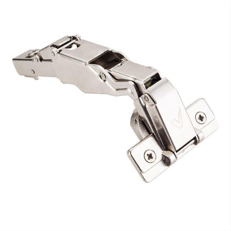 Hardware Resources 725.0M73.05 165 Degree 0 mm Crank Cam Adjustable Heavy Duty Hinge with Press-in 8 mm Dowels Polished Nickel