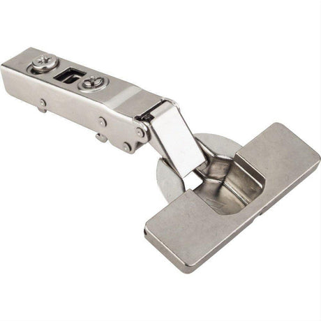Hardware Resources 725.0U94.05 125 Degree 0 mm Crank Cam Adjustable Heavy Duty Hinge with Lever-Top Dowels Polished Nickel