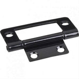 Hardware Resources 9800BLK 2" Fixed Pin Flat Back Non-Mortise Hinge Black
