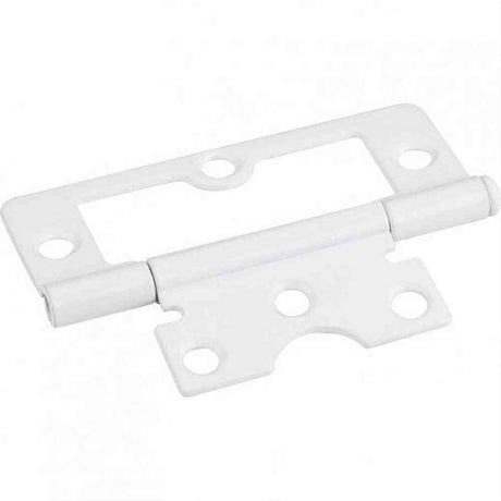 Hardware Resources 9802BWH 3" Swaged Loose Pin Non-Mortise Hinge with 6 Holes Bright White