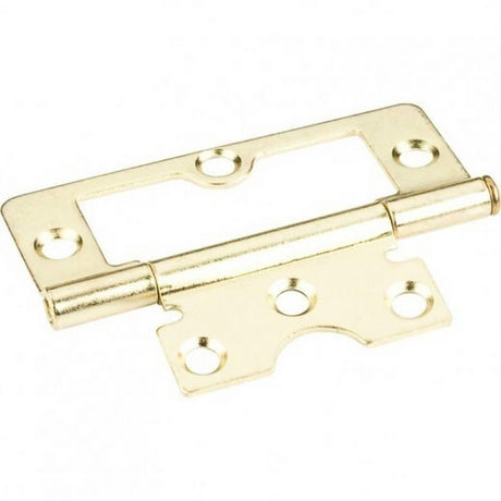 Hardware Resources 9802PB 3" Swaged Loose Pin Non-Mortise Hinge with 6 Holes Polished Brass