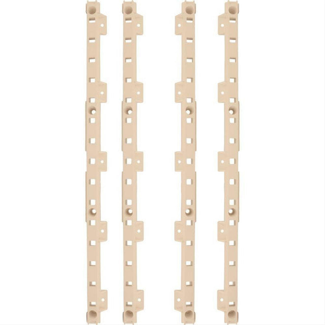Hardware Resources B520-01 4-quick Tray Pilasters 1" With 8-hook Dowels & 8-screws Almond