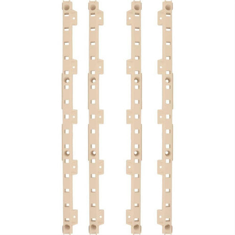 Hardware Resources B521-01 4-quick Tray Pilasters 1-1/4" With 8 Hook Dowels & 8 Screws Almond