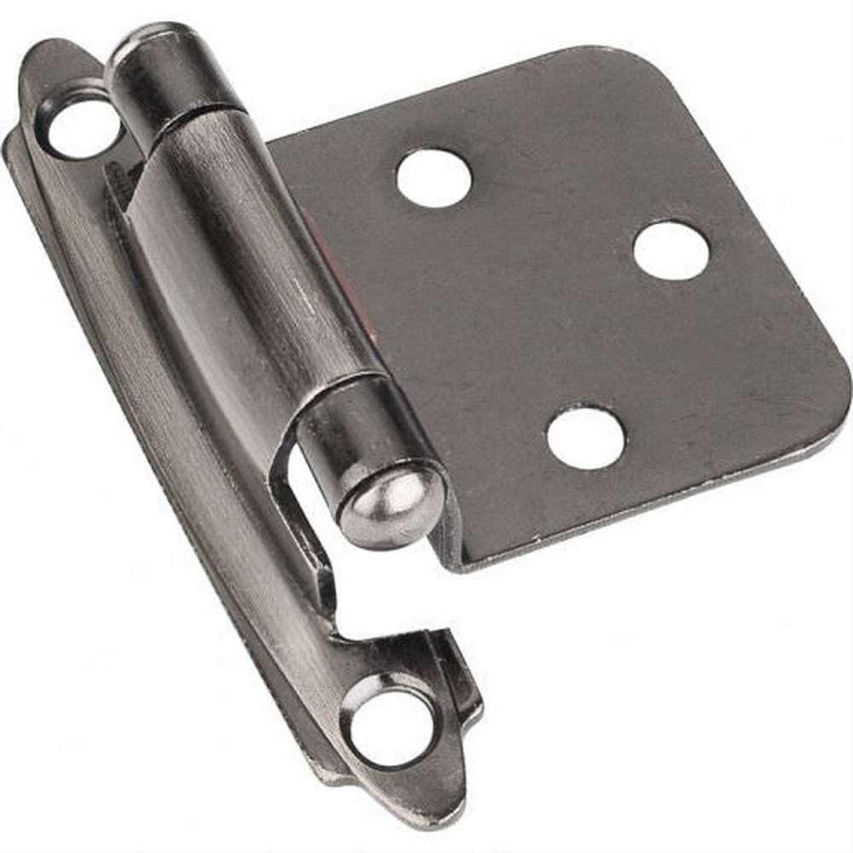 Hardware Resources H5011BNBDL Flush Hinge, Face Frame, Self Closing Hinge Brushed Dull Nickel Brushed Pewter