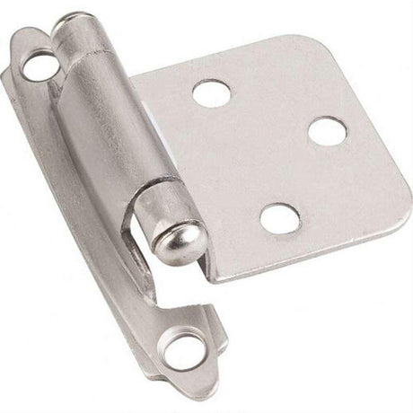 Hardware Resources H5011SN Flush Hinge, Face Frame Self Closing Hinge Satin Nickel