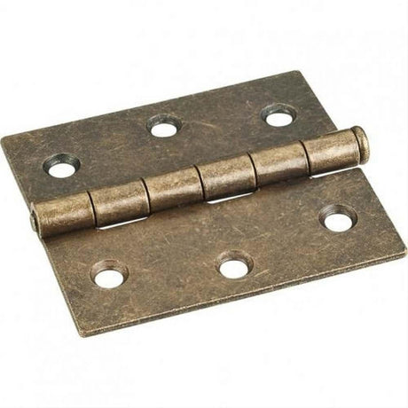 Hardware Resources OL33550AB 3" x 2-3/4" Single Full Swaged Butt Hinge Brushed Antique Brass