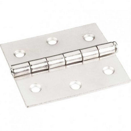 Hardware Resources OL33550BN 3" x 2-3/4" Single Full Swaged Butt Hinge Bright Nickel