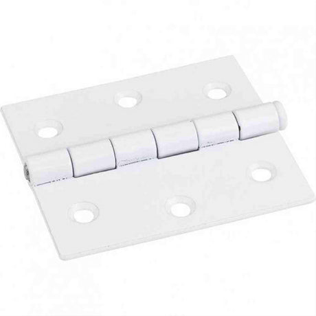 Hardware Resources OL33550BWH 3" x 2-3/4" Single Full Swaged Butt Hinge Bright White