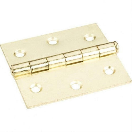 Hardware Resources OL33550PB 3" x 2-3/4" Single Full Swaged Butt Hinge Polished Brass