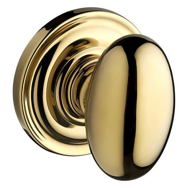 Baldwin HDELLTRR003 polished brass dummy door knob