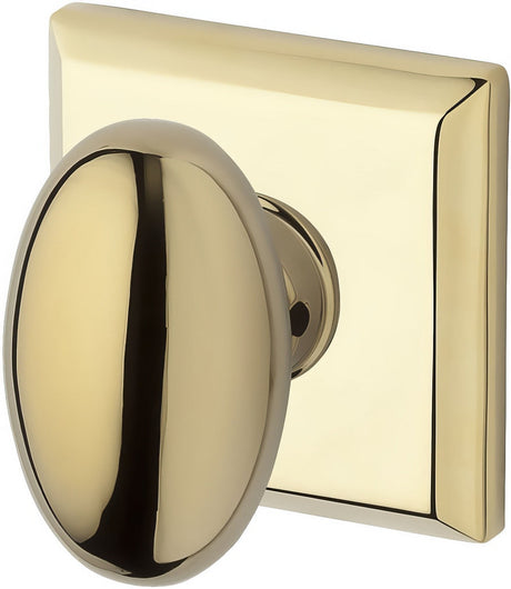 Baldwin HDELLTSR003 polished brass dummy door knob