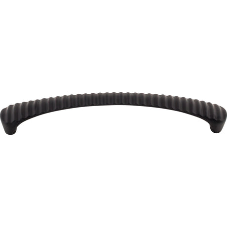 Top Knobs M1138 Grooved 6 5/16" Center to Center Bar Pull Flat Black