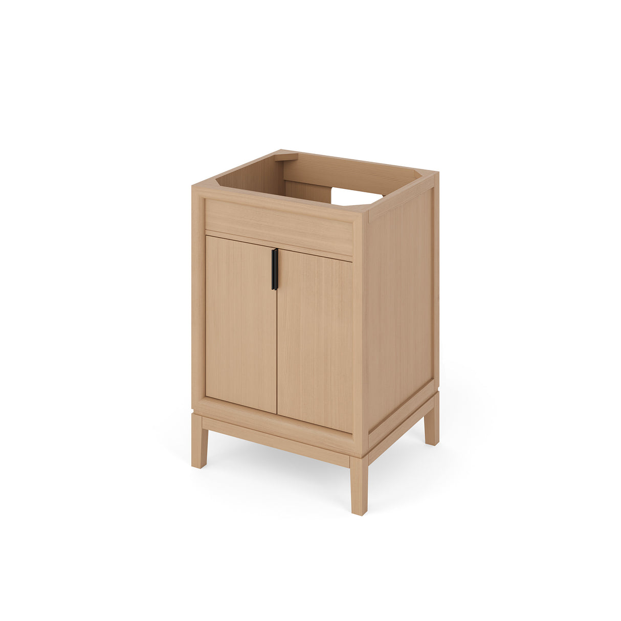 Jeffrey Alexander Theodora 24" Natural Oak Single Sink Bathroom Vanity with Black Granite Top - 8 in. Widespread Faucet Top product image 2