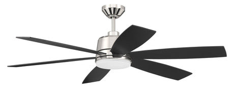 Craftmade HGN54PLN6 54" Hogan Fan Ceiling Fan in Polished Nickel