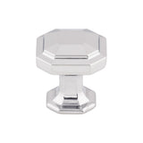 Top Knobs TK286PC Emerald 1 1/8" Diameter Round Knob Polished Chrome