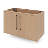 Jeffrey Alexander Tempest 36" Natural Oak Single Sink Bathroom Vanity with White Resin Top - Single-Hole Faucet Top - VKTEM36NOPRE product image 3