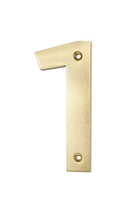 Sure-Loc HN5-1 SB satin brass house number