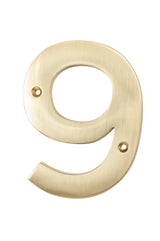 Sure-Loc HN5-9 SB satin brass house number