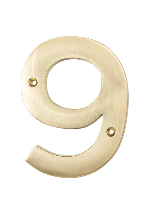 Sure-Loc HN5-9 SB satin brass house number