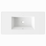 Jeffrey Alexander Gardner 37" Blue Steel Single Sink Bathroom Vanity with White Resin Top - Single-Hole Faucet Top - VKGAR36BSWDBSRE product image 5