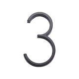 Sure-Loc HNF5-3 FBL flat black house number